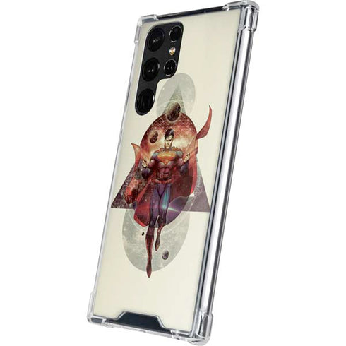 DC Comics Superman Galaxy Flying Galaxy S22 Ultra Clear Case