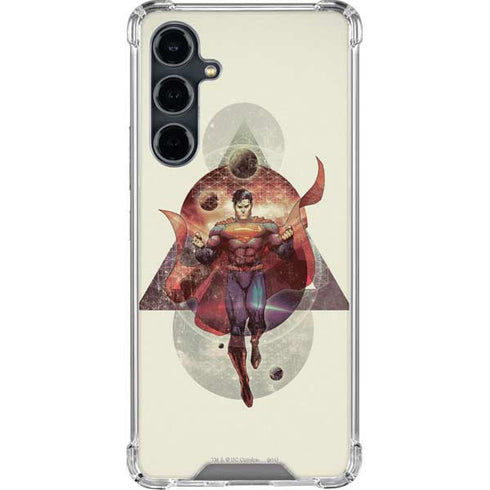 DC Comics Superman Galaxy Flying Galaxy S23 FE Clear Case