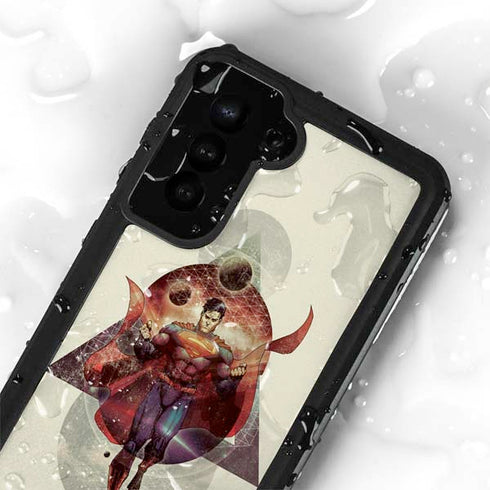 DC Comics Superman Galaxy Flying Galaxy S23 Waterproof Case