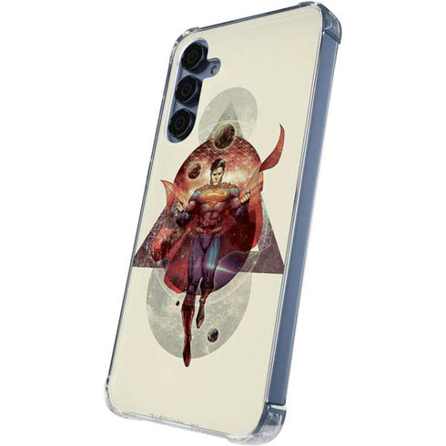 DC Comics Superman Galaxy Flying Galaxy S24 Clear Case