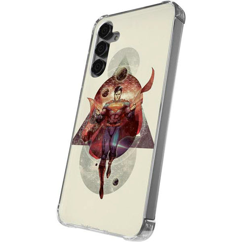 DC Comics Superman Galaxy Flying Galaxy S24 Plus Clear Case