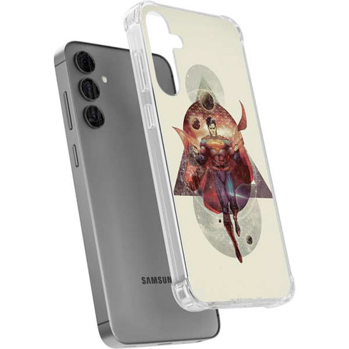 DC Comics Superman Galaxy Flying Galaxy S24 Plus Clear Case