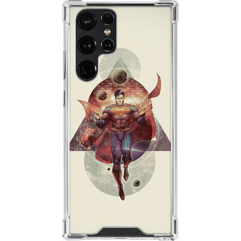 DC Comics Superman Galaxy Flying Galaxy S24 Ultra Clear Case