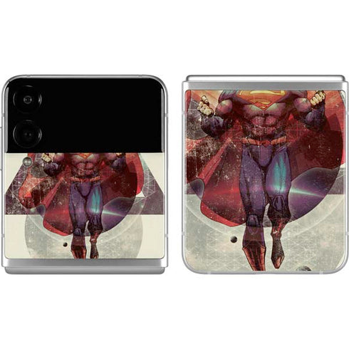 DC Comics Superman Galaxy Flying Galaxy Z Flip4 5G Skin
