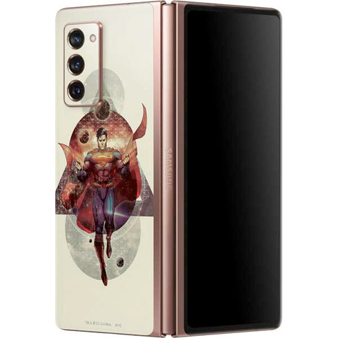 DC Comics Superman Galaxy Flying Galaxy Z Fold2 5G Skin