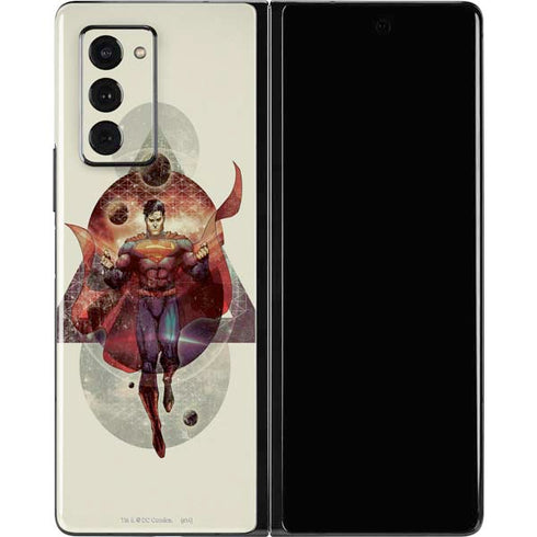 DC Comics Superman Galaxy Flying Galaxy Z Fold2 5G Skin