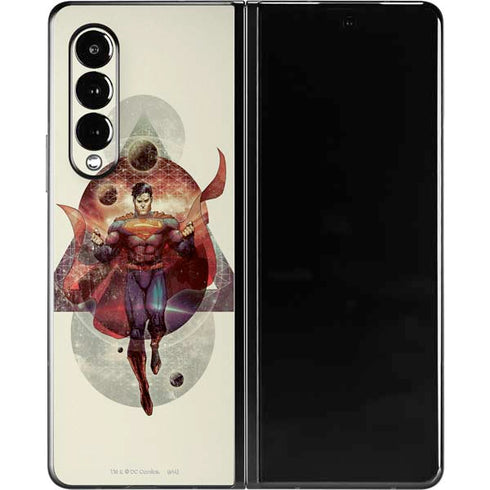 DC Comics Superman Galaxy Flying Galaxy Z Fold3 5G Skin