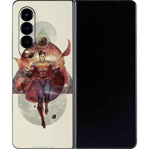 DC Comics Superman Galaxy Flying Galaxy Z Fold4 5G Skin