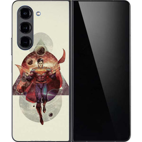 DC Comics Superman Galaxy Flying Galaxy Z Fold5 5G Skin