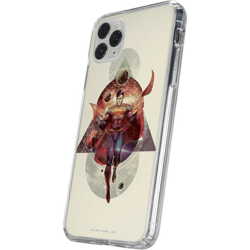 DC Comics Superman Galaxy Flying iPhone 11 Pro Clear Case