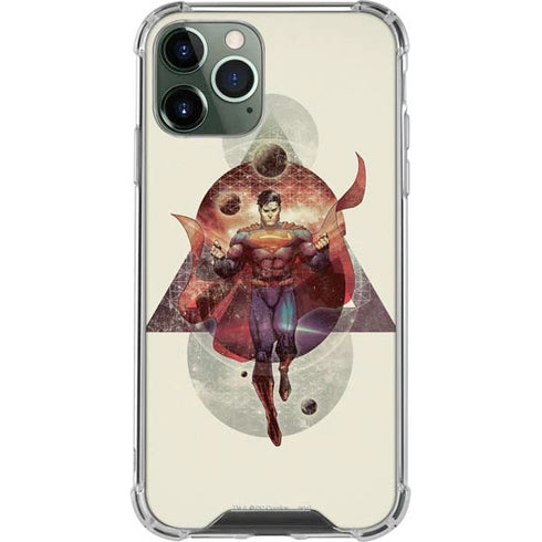 DC Comics Superman Galaxy Flying iPhone 12 Pro Max Clear Case