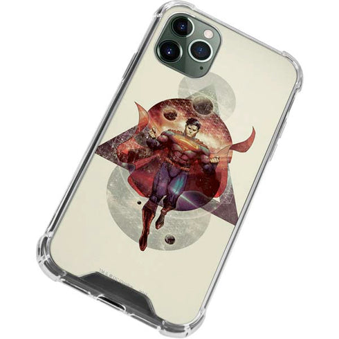 DC Comics Superman Galaxy Flying iPhone 12 Pro Max Clear Case
