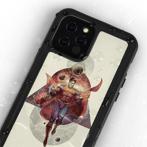 DC Comics Superman Galaxy Flying iPhone 12 Pro Waterproof Case