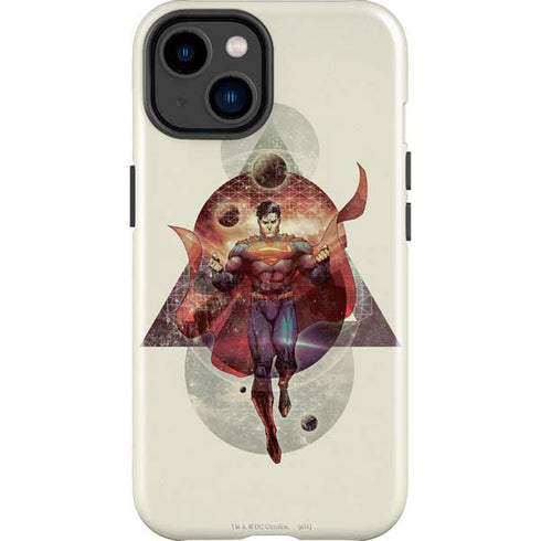 DC Comics Superman Galaxy Flying iPhone 14 Plus Impact Case