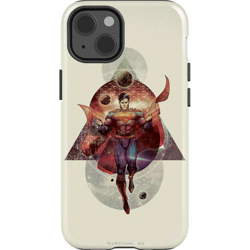 DC Comics Superman Galaxy Flying iPhone 14 Impact Case