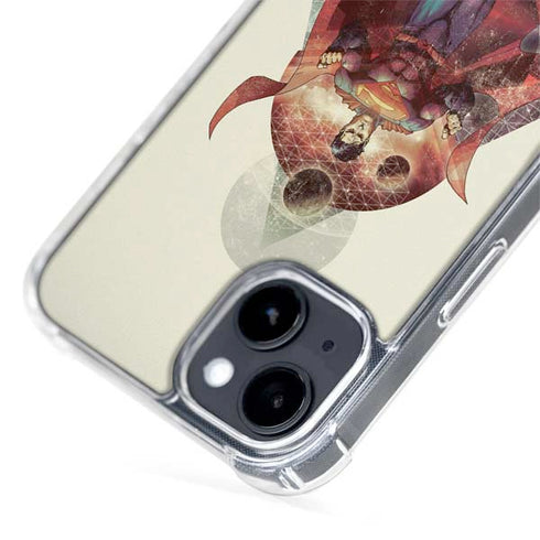 DC Comics Superman Galaxy Flying iPhone 15 Plus MagSafe Case