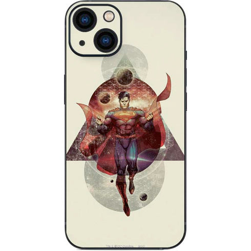 DC Comics Superman Galaxy Flying iPhone 14 Plus Skin