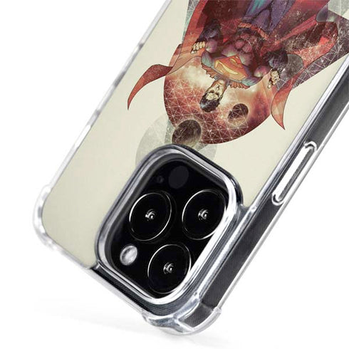 DC Comics Superman Galaxy Flying iPhone 15 Pro MagSafe Case