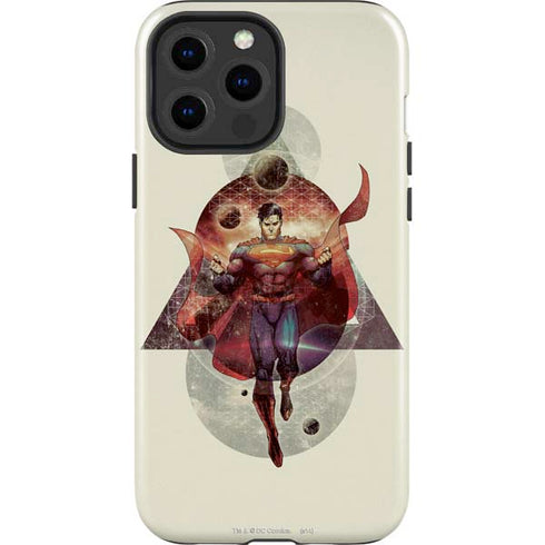 DC Comics Superman Galaxy Flying iPhone 15 Pro Max Impact Case