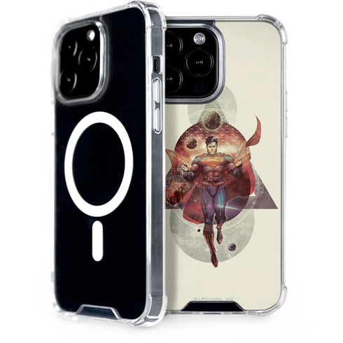 DC Comics Superman Galaxy Flying iPhone 14 Pro Max MagSafe Case