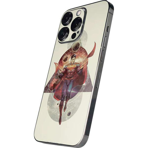 DC Comics Superman Galaxy Flying iPhone 14 Pro Skin