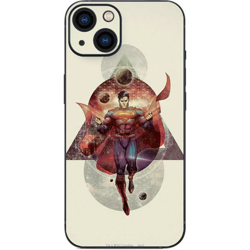 DC Comics Superman Galaxy Flying iPhone 14 Skin
