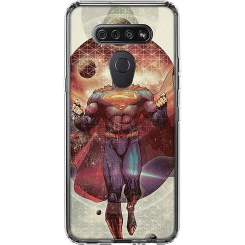 DC Comics Superman Galaxy Flying LG K51/Q51 Clear Case