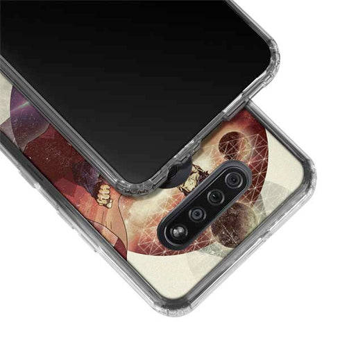 DC Comics Superman Galaxy Flying LG K51/Q51 Clear Case