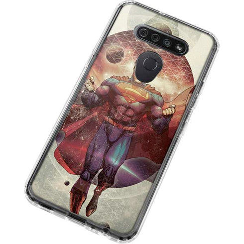DC Comics Superman Galaxy Flying LG K51/Q51 Clear Case