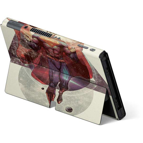 DC Comics Superman Galaxy Flying Nintendo Switch OLED (2021) Skin