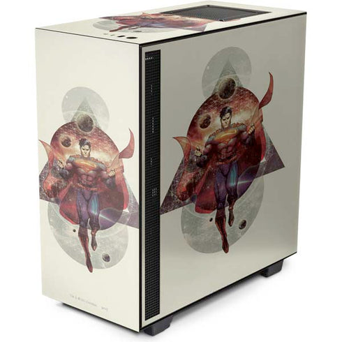 DC Comics Superman Galaxy Flying NZXT H510 Compact ATX Mid-Tower Case Skin