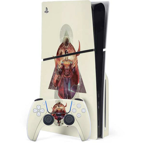 DC Comics Superman Galaxy Flying PS5 Slim Disk Bundle Skin