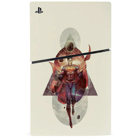DC Comics Superman Galaxy Flying PS5 Slim Disk Console Skin