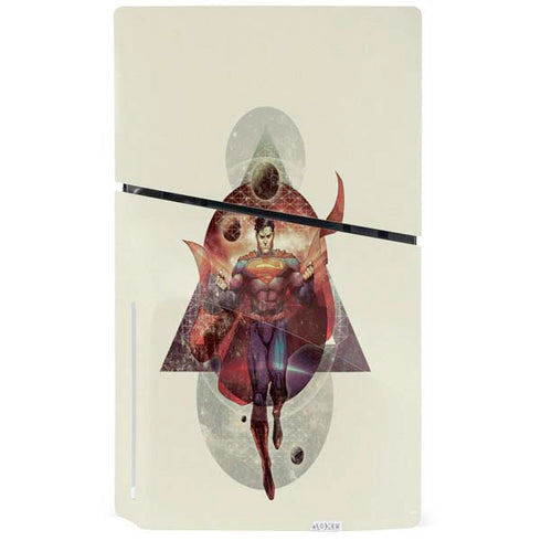 DC Comics Superman Galaxy Flying PS5 Slim Disk Console Skin