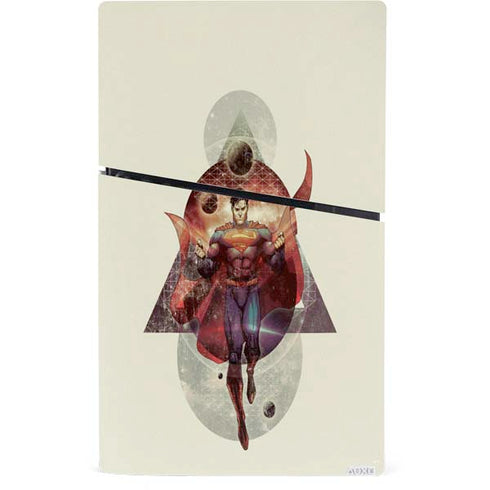 DC Comics Superman Galaxy Flying PS5 Slim Digital Edition Console Skin