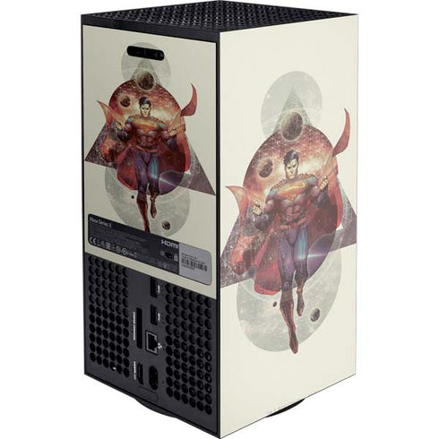 DC Comics Superman Galaxy Flying Xbox Series X Console Skin