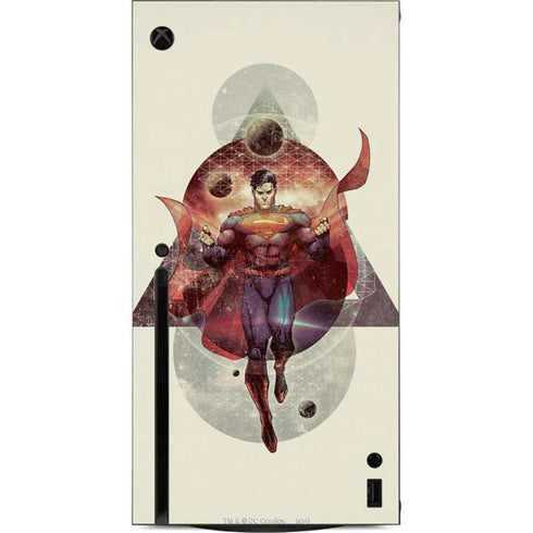 DC Comics Superman Galaxy Flying Xbox Series X Console Skin