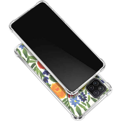 Bouffants and Broken Hearts Garden 6 Galaxy A12 Clear Case