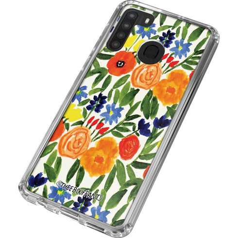 Bouffants and Broken Hearts Garden 6 Galaxy A21 Clear Case