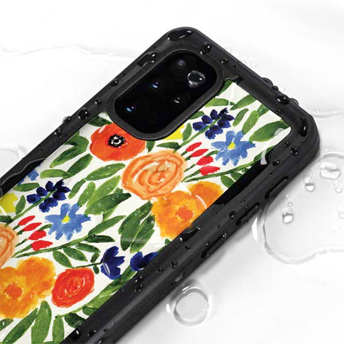 Bouffants and Broken Hearts Garden 6 Galaxy S20 Plus Waterproof Case