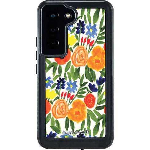 Bouffants and Broken Hearts Garden 6 Galaxy S23 Waterproof Case