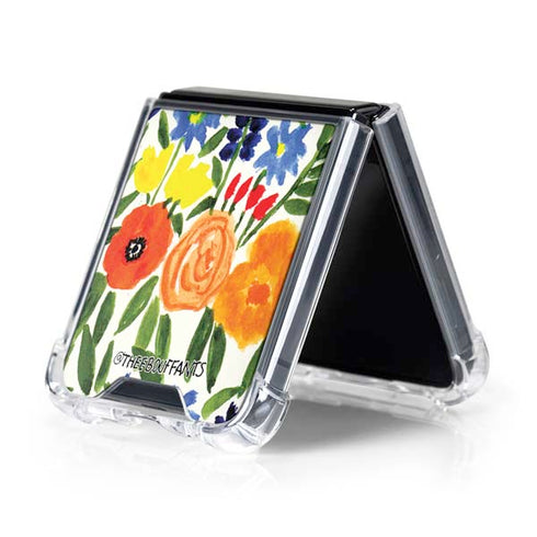 Bouffants and Broken Hearts Garden 6 Galaxy Z Flip5 5G Clear Case