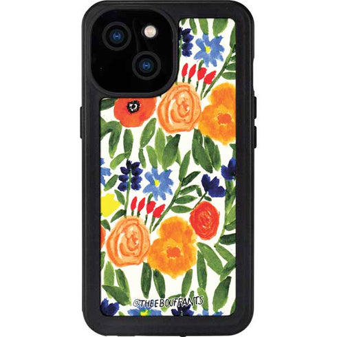 Bouffants and Broken Hearts Garden 6 iPhone 15 Waterproof Case
