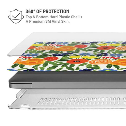 Bouffants and Broken Hearts Garden 6 MacBook Pro 16in (2021-25) Case plus Skin