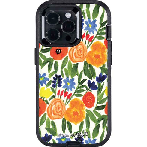 Bouffants and Broken Hearts Garden 6 Otterbox Defender iPhone Skin