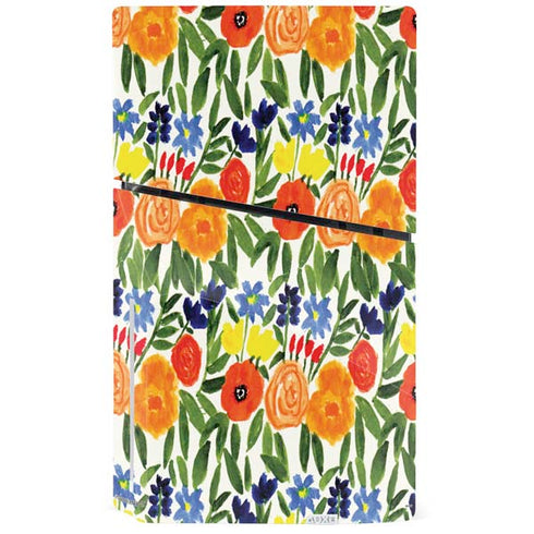 Bouffants and Broken Hearts Garden 6 PS5 Slim Disk Console Skin