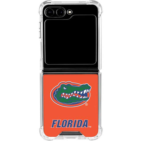 University of Florida Gators Mascot Logo Galaxy Z Flip5 5G Clear Case