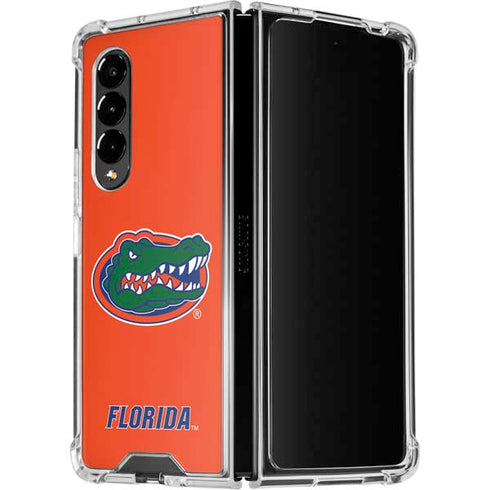 University of Florida Gators Mascot Galaxy Z Fold4 5G Clear Case