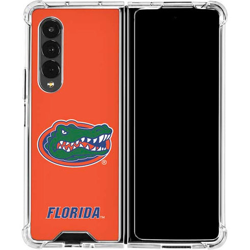 University of Florida Gators Mascot Galaxy Z Fold4 5G Clear Case