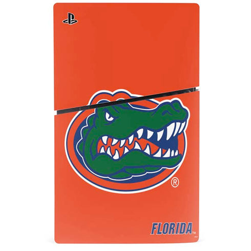 University of Florida Gators Mascot Logo PS5 Slim Disk Console Skin